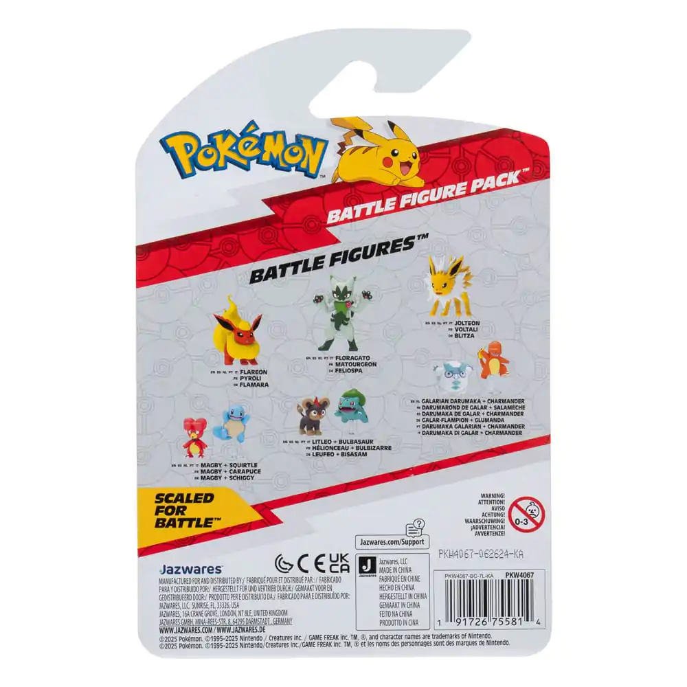 Set 2 figurine Pokémon Tepig & Pikachu 8 cm poza produsului
