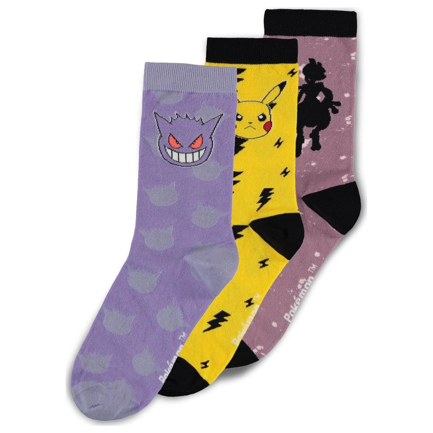 Pokémon Șosete Pachet de 3 echipaj 39-42 poza produsului