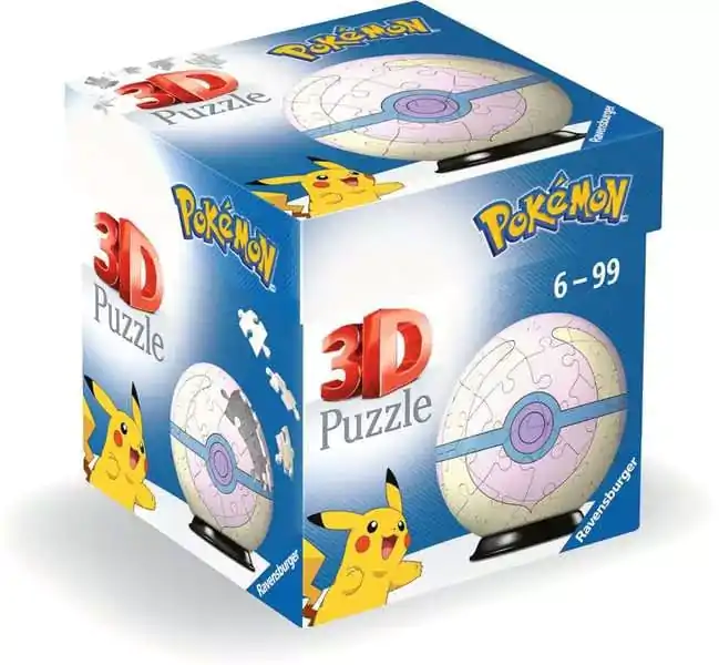 Pokémon 3D Puzzle Pokéballs: Heal Ball (55 piese) poza produsului