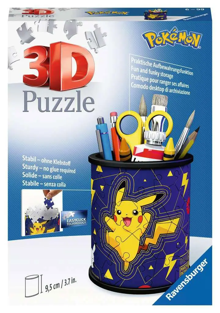 Pokémon 3D Puzzle Suport pentru creioane (54 piese) poza produsului