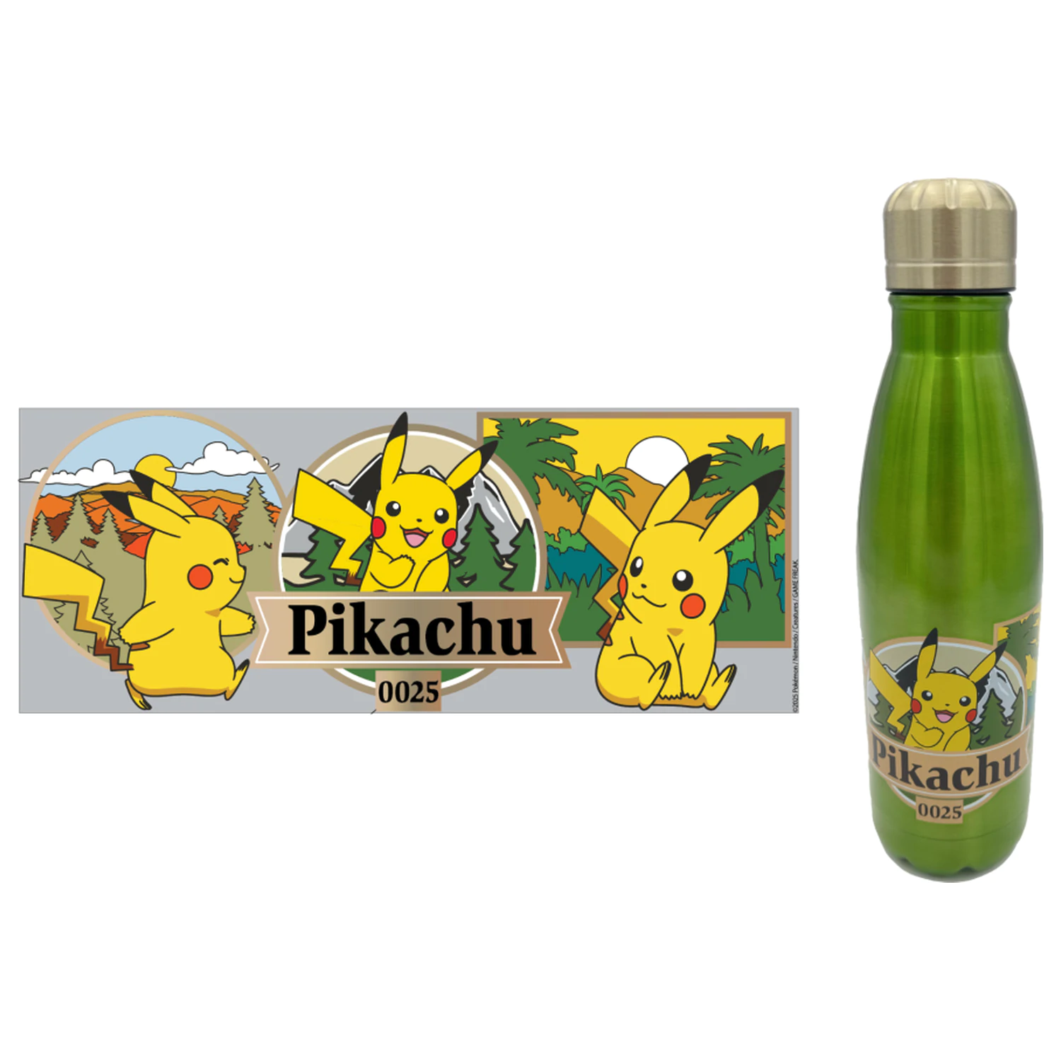 Pokémon A Wild Pikachu Sticla din otel inoxidabil poza produsului