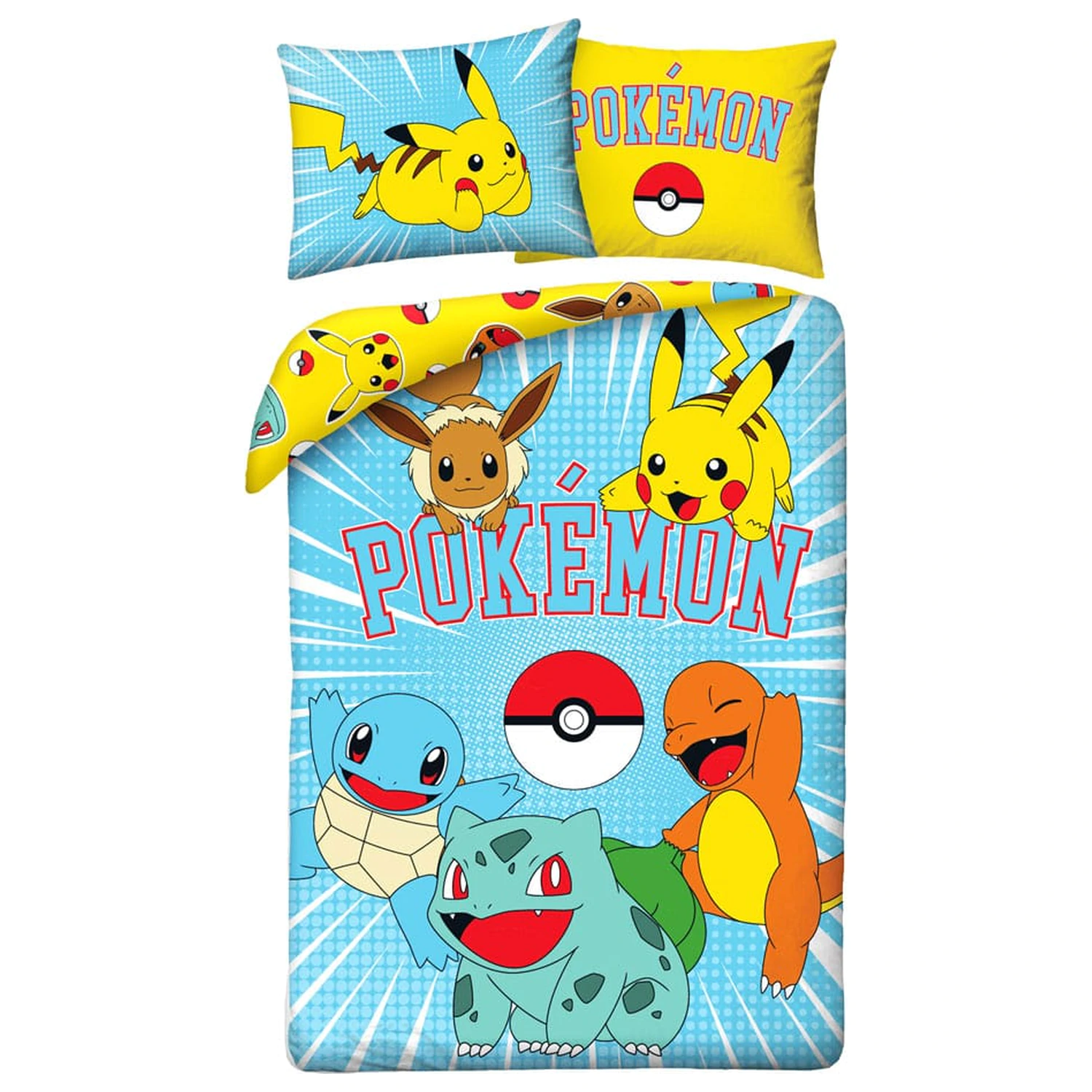 Pokémon Set husa de pilota si fata de perna Versiunea 14 140 x 200 cm / 70 x 90 cm poza produsului