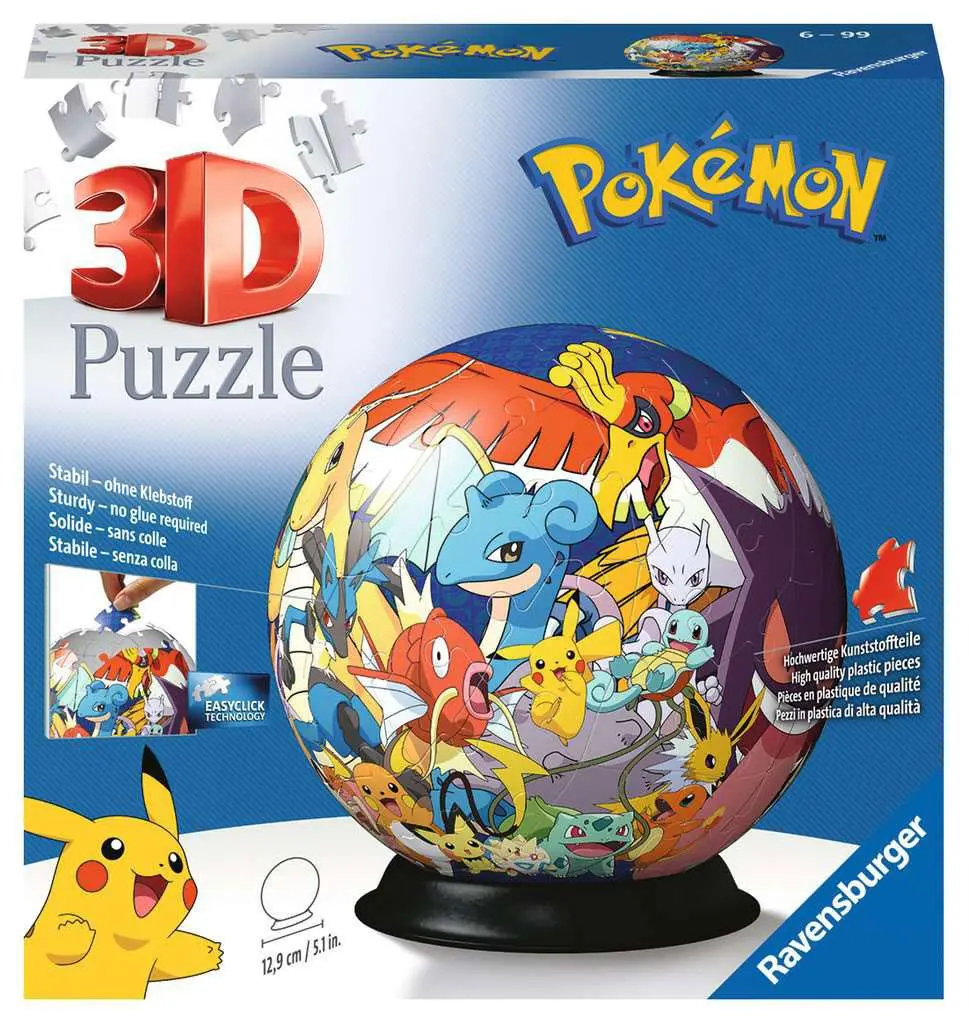 Pokémon Puzzle 3D Sferă (73 piese) poza produsului