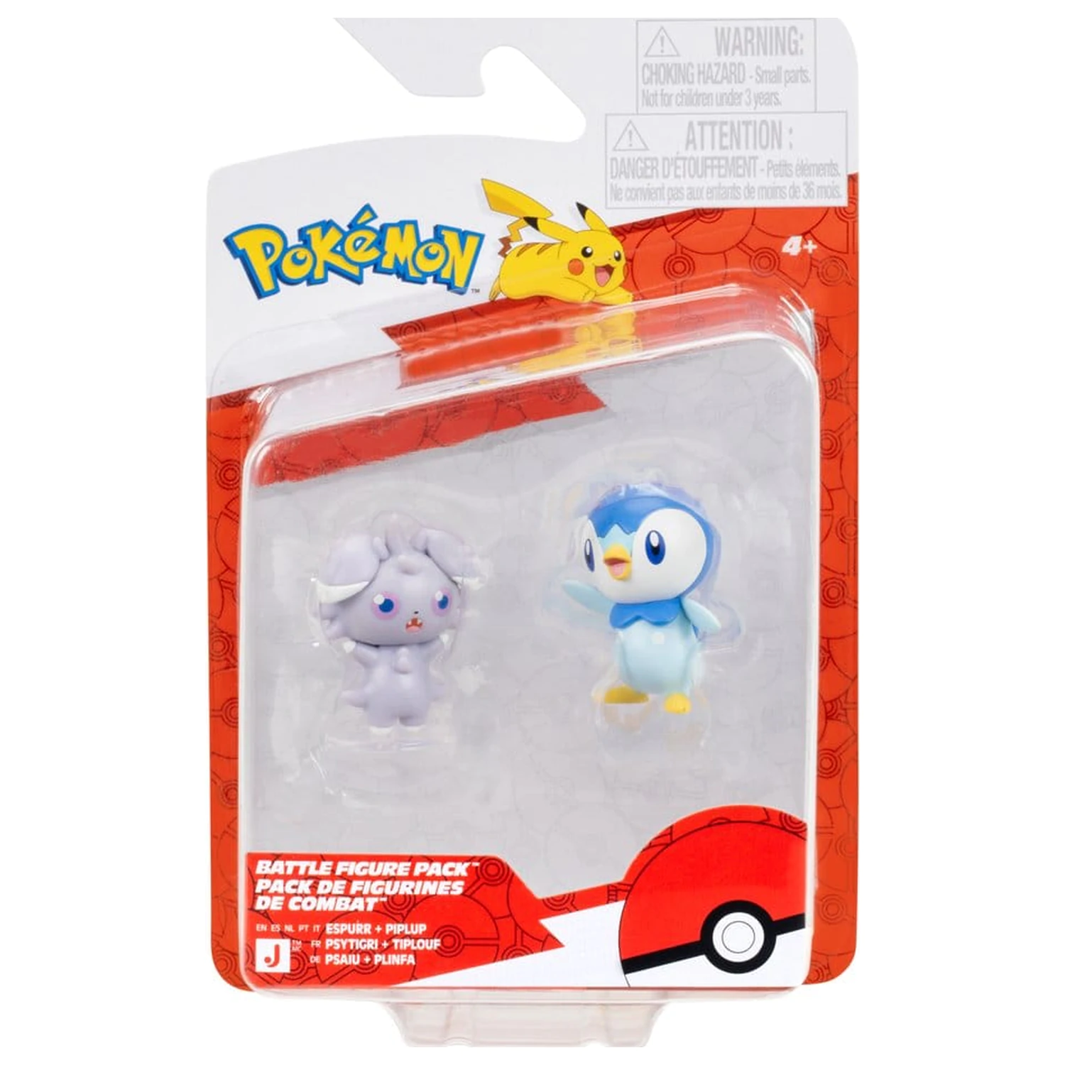 Pokémon Battle Figure 2-Pack Espurr & Piplup poza produsului