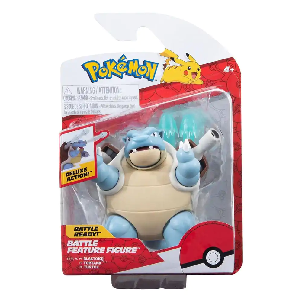 Figurină de luptă Pokémon Blastoise cu funcții, 11 cm poza produsului