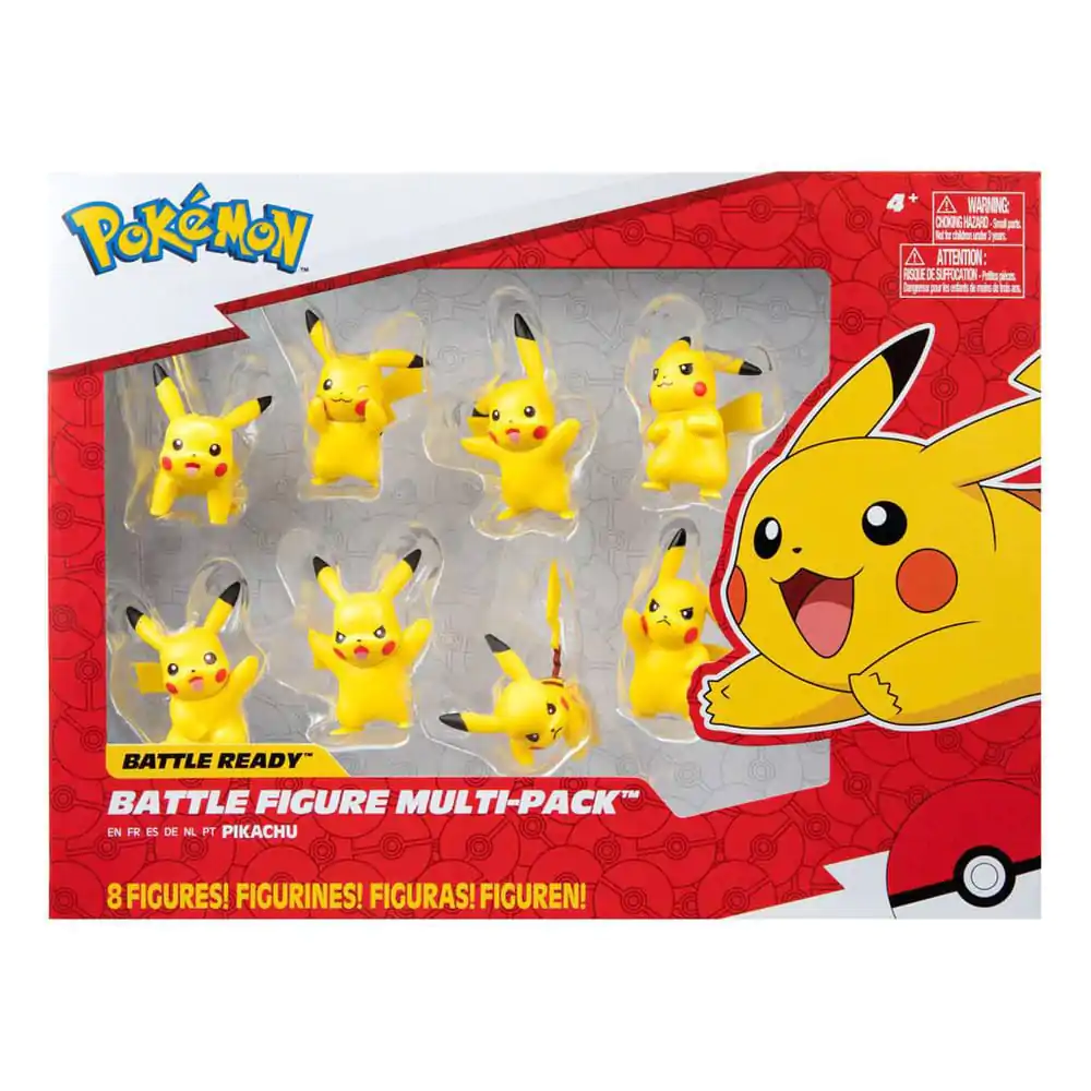 Figurine de vinil Pokémon Battle Feature, set de 8 Pikachu 5 cm poza produsului