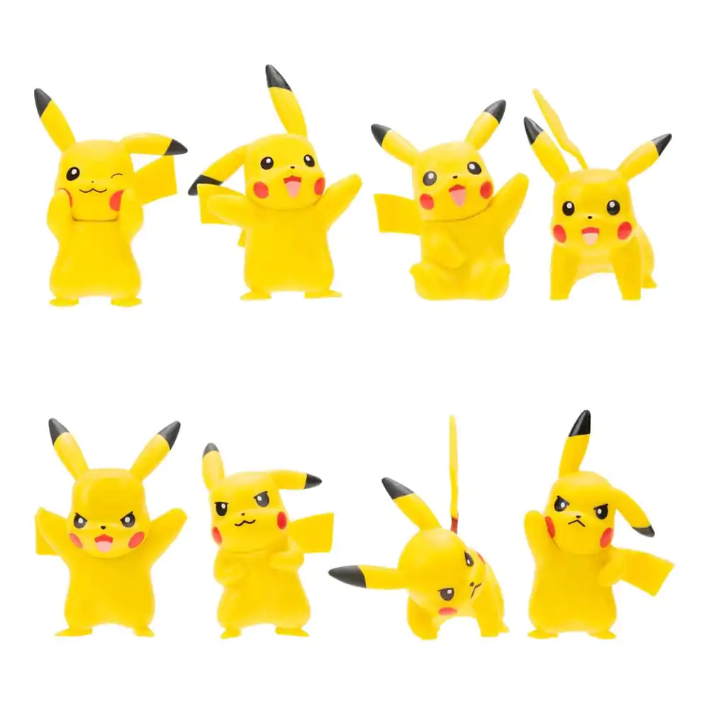 Figurine de vinil Pokémon Battle Feature, set de 8 Pikachu 5 cm poza produsului
