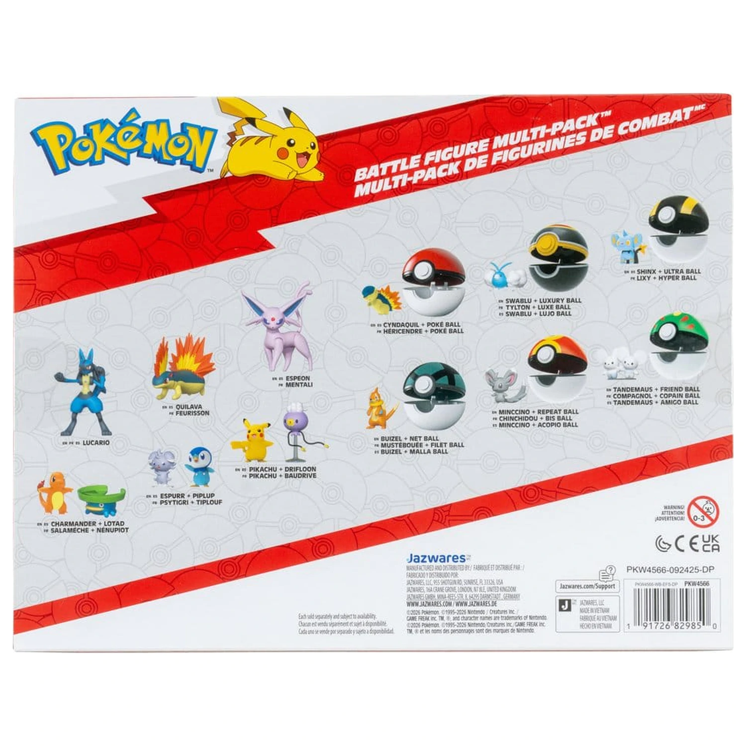Pokémon Battle Figure pachet de 6 piese poza produsului