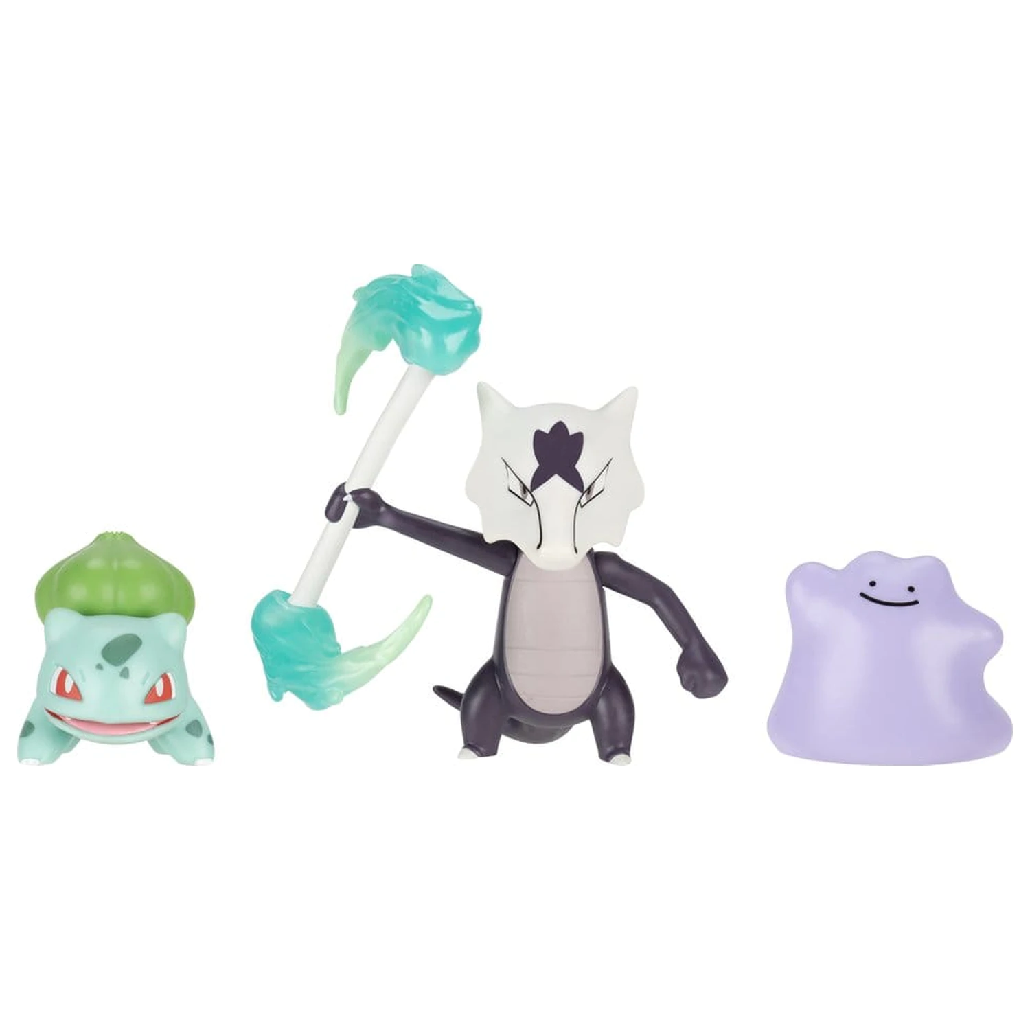 Set figurine de actiune Pokémon Battle Figure Bulbasaur, Ditto & Alolan Marowak (3 pachete) poza produsului