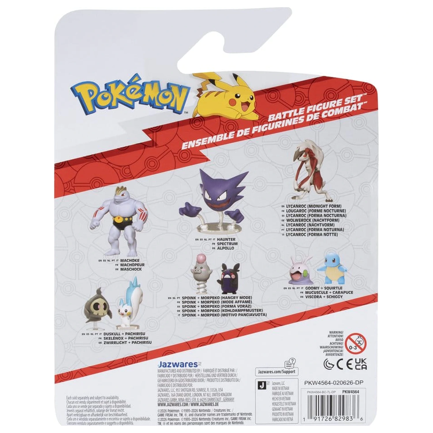 Set figurine de actiune Pokémon Battle Figure Bulbasaur, Ditto & Alolan Marowak (3 pachete) poza produsului