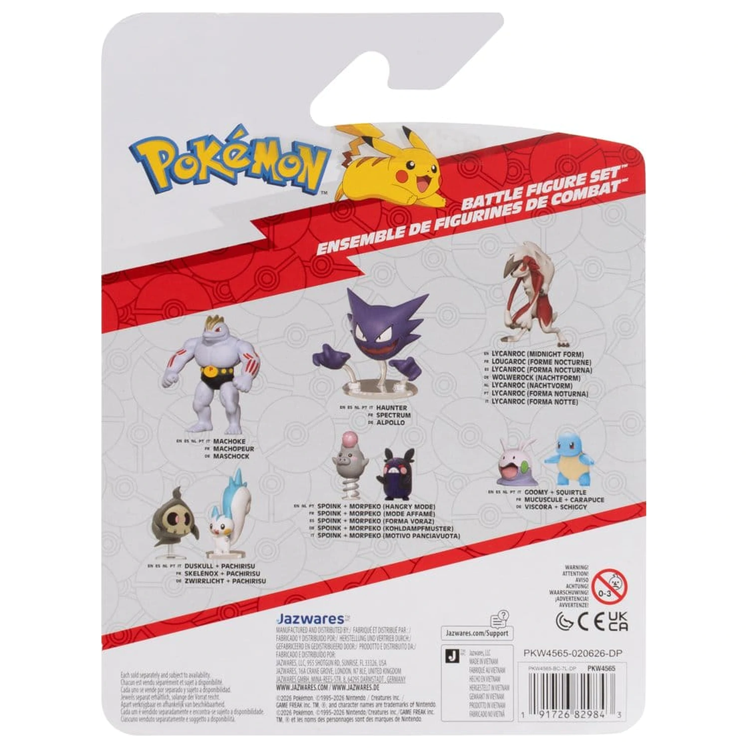 Pokémon Battle Figure Set Figurine de actiune Chimchar, Ralts & Porygon (pachet de 3 bucati) poza produsului