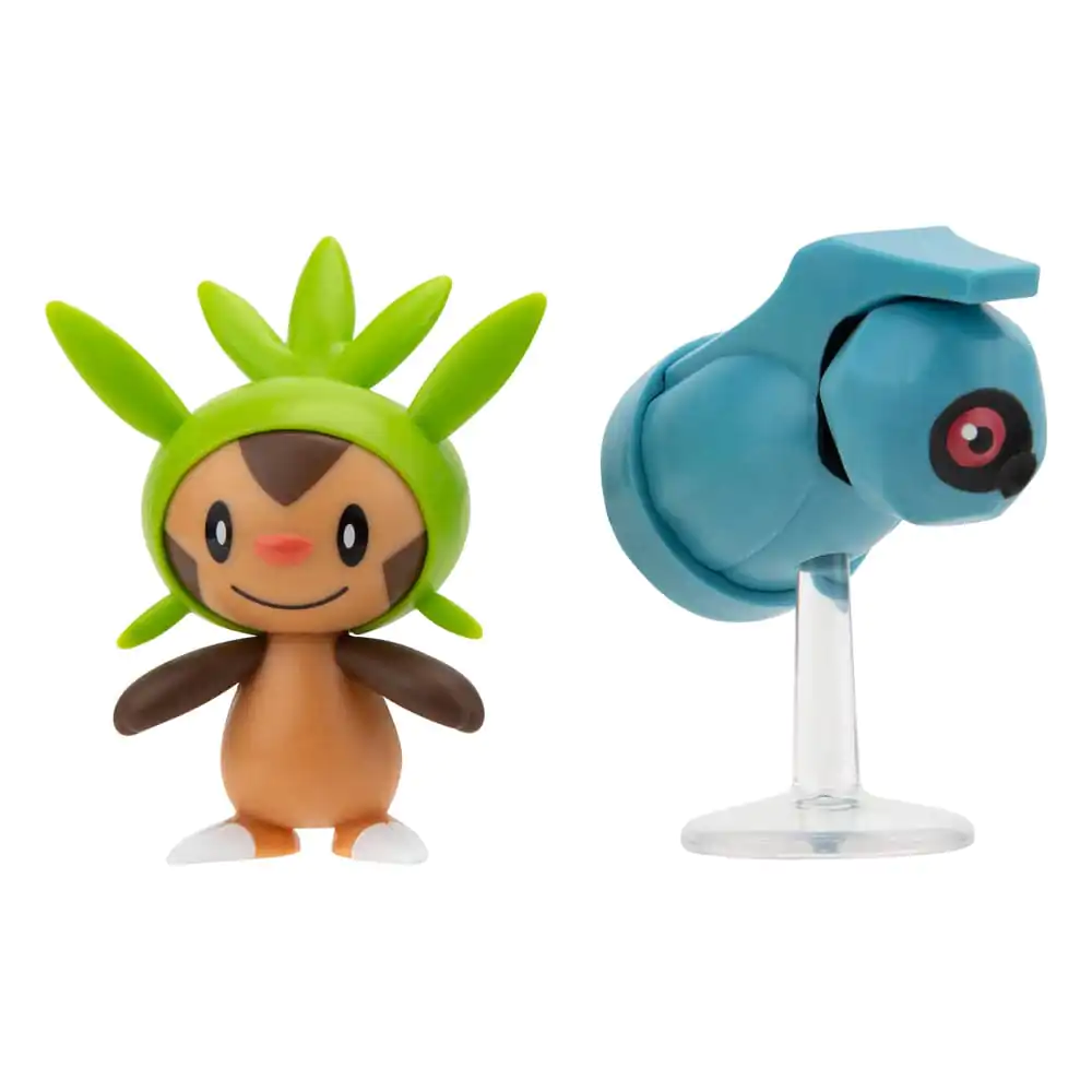 Pokémon Set Figurină de Luptă Primul Partener Set 2 figurine Chespin, Beldum 5 cm poza produsului