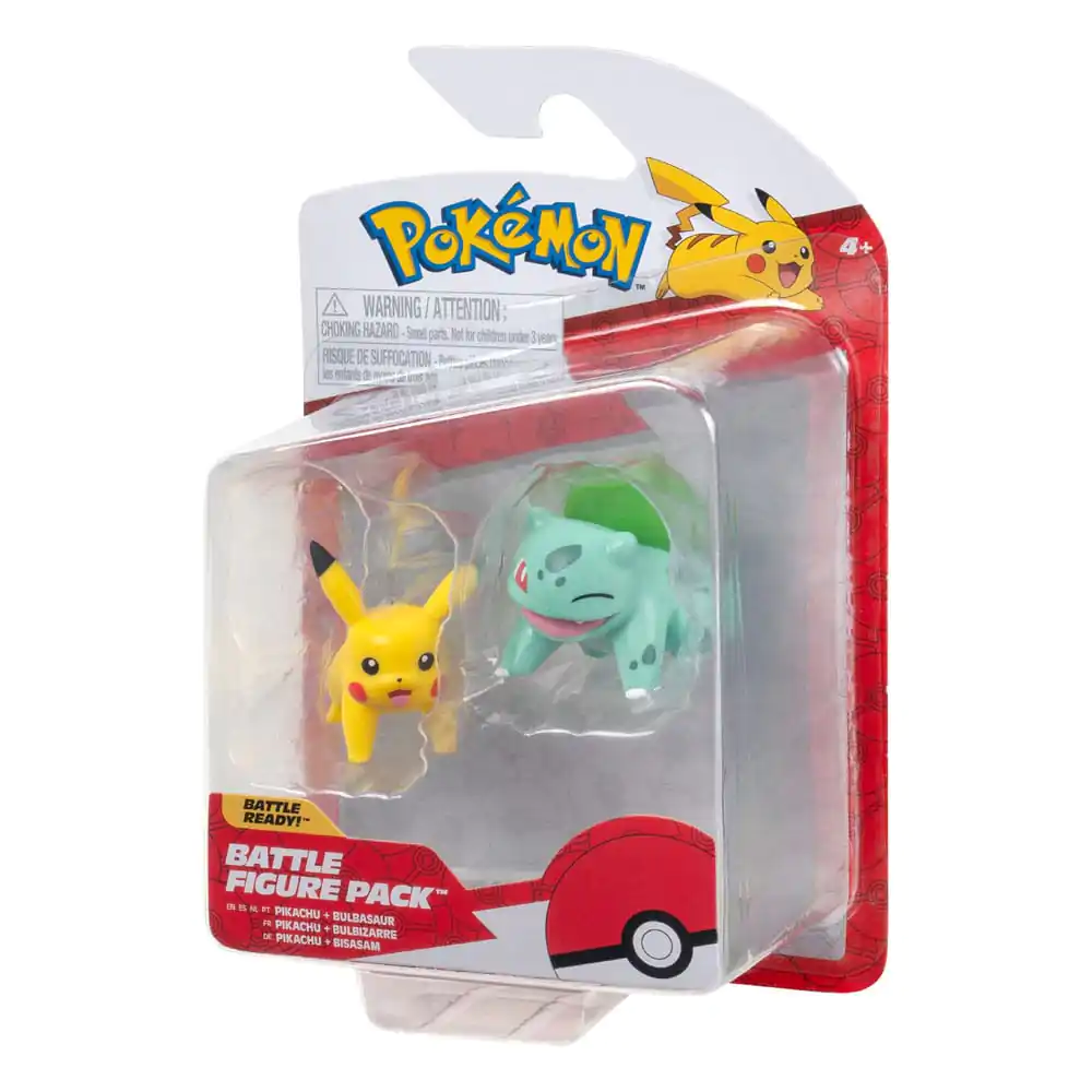 Pokémon Battle Figure First Partner Set Figurina Set de 2 Bulbasaur #2, Pikachu #1 poza produsului