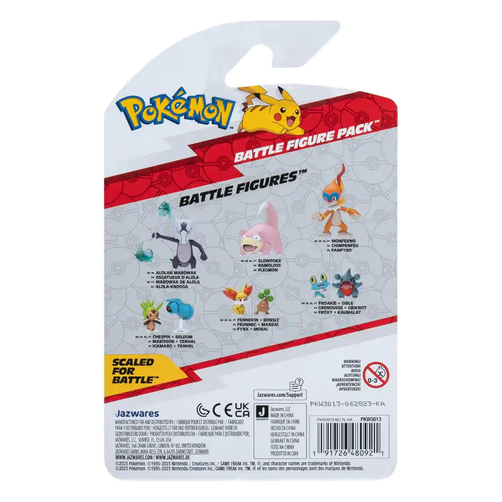 Set Figurine de Luptă Pokémon First Partner Pachet Figurine 2-Pack Gible, Froakie 5 cm poza produsului