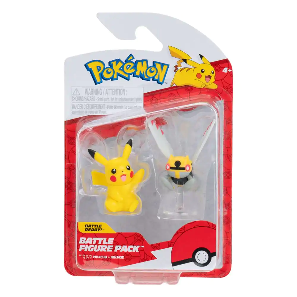 Set figurine de luptă Pokémon 2 figurine Ninjask & Pikachu #7 poza produsului