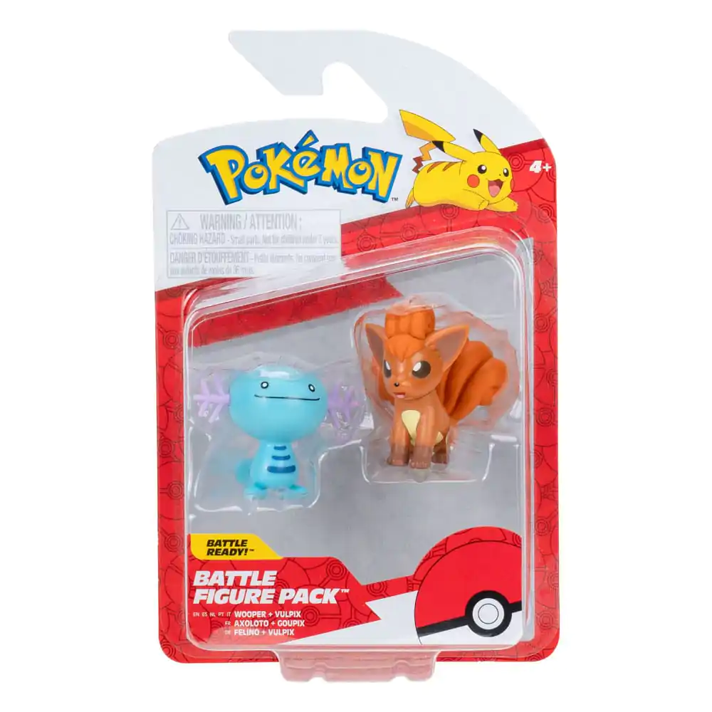 Set figurine de luptă Pokémon 2-Pack Wooper & Vulpix poza produsului