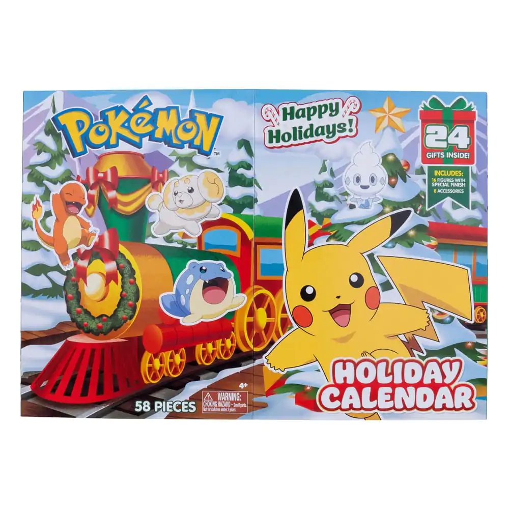 Calendar de Advent cu figurine de luptă Pokémon Sărbători 2024 *Versiunea DE/FR/NL* poza produsului