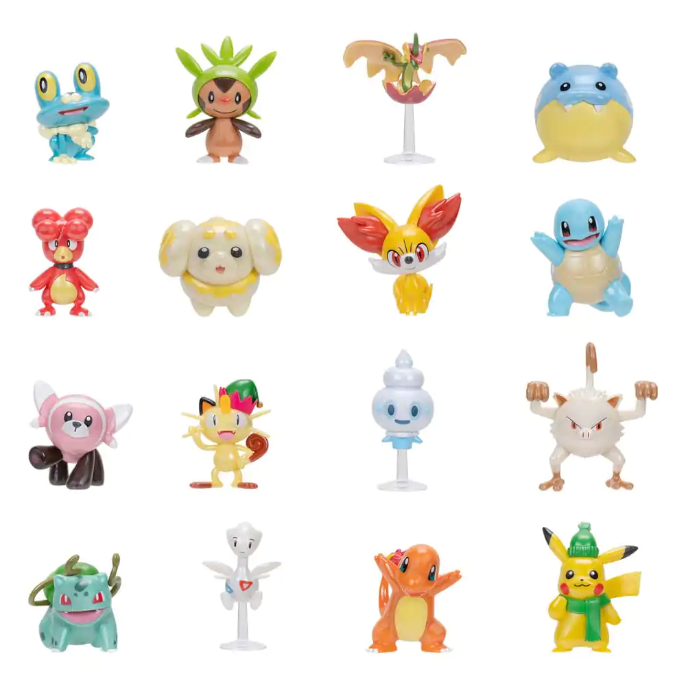 Calendar de Advent cu figurine de luptă Pokémon Sărbători 2024 *Versiunea DE/FR/NL* poza produsului