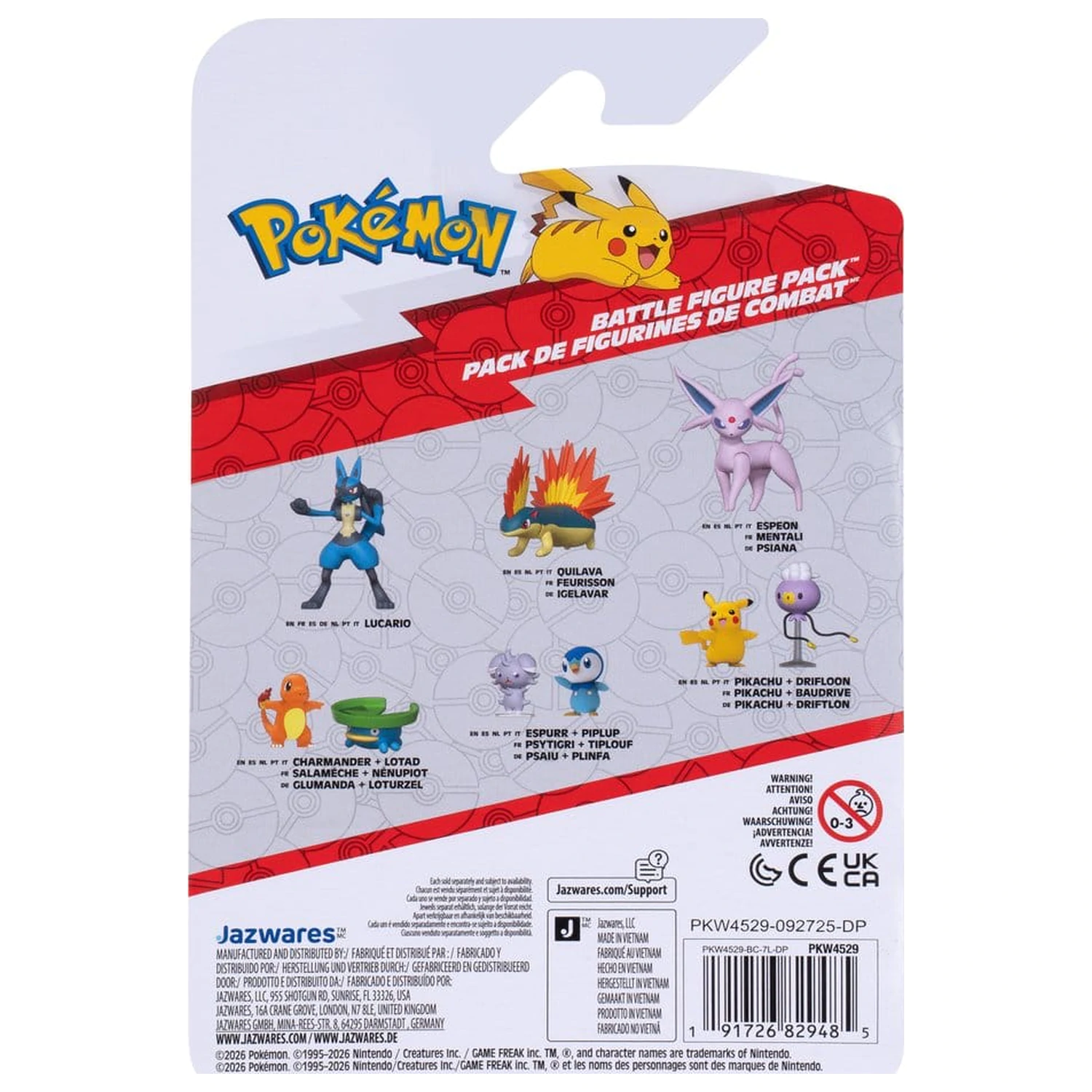 Pokémon Battle Figure Pachet dublu cu figurine de lupta Lotad si Charmander poza produsului