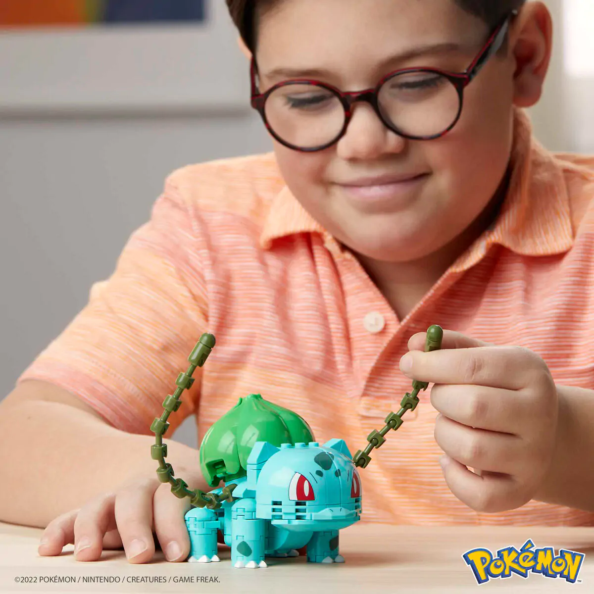 Pokémon Mega Construx Wonder Builders Set de construcție Bulbasaur 10 cm poza produsului