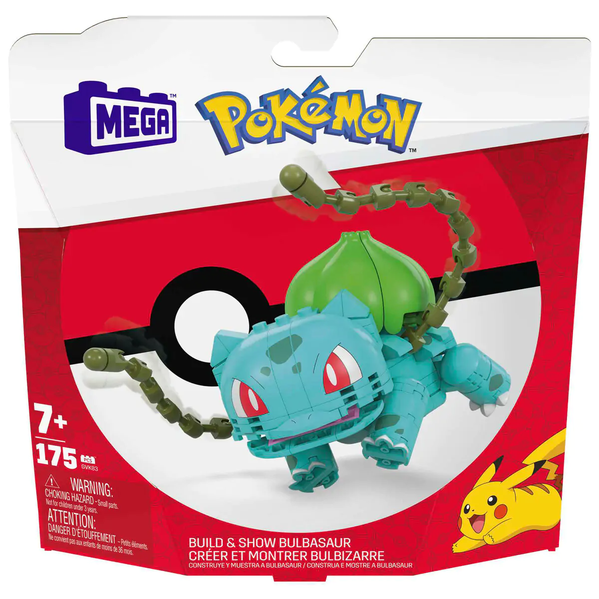 Pokémon Mega Construx Wonder Builders Set de construcție Bulbasaur 10 cm poza produsului