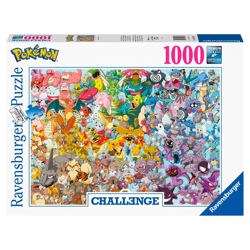 Pokémon Challenge Puzzle Jigsaw Grup (1000 piese) poza produsului