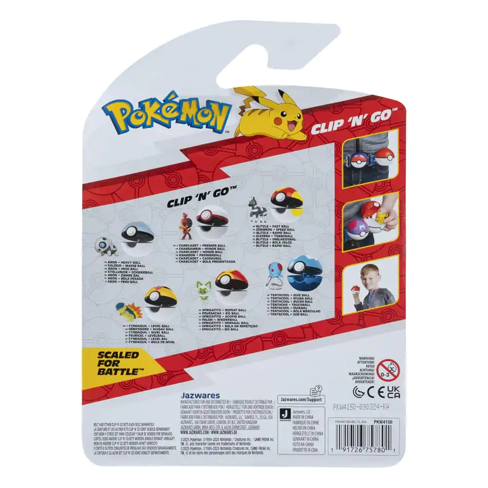 Pokémon Clip'n'Go Poké Balls Blitzle & Fast Ball poza produsului