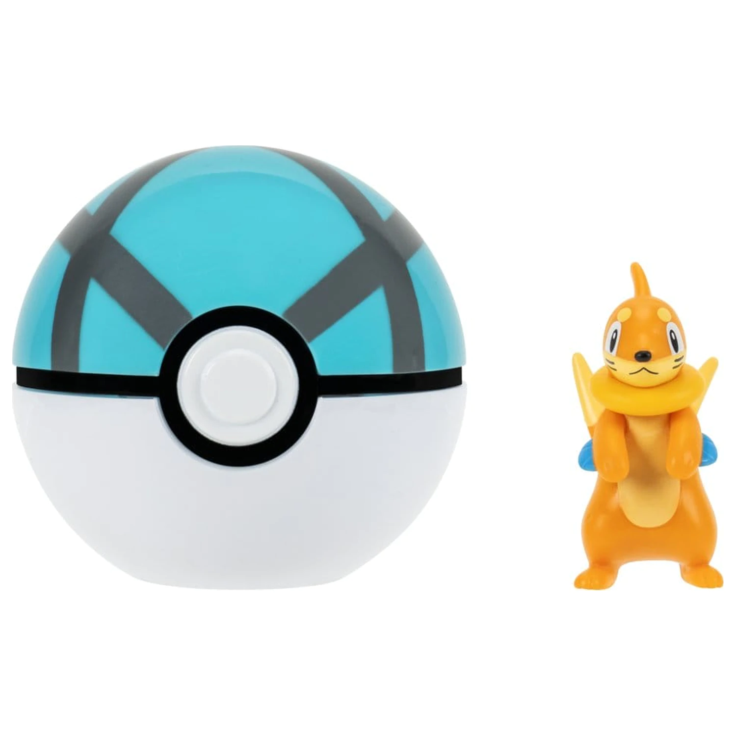 Pokémon Clip 'n' Go Action Figure Buizel & Net Ball poza produsului
