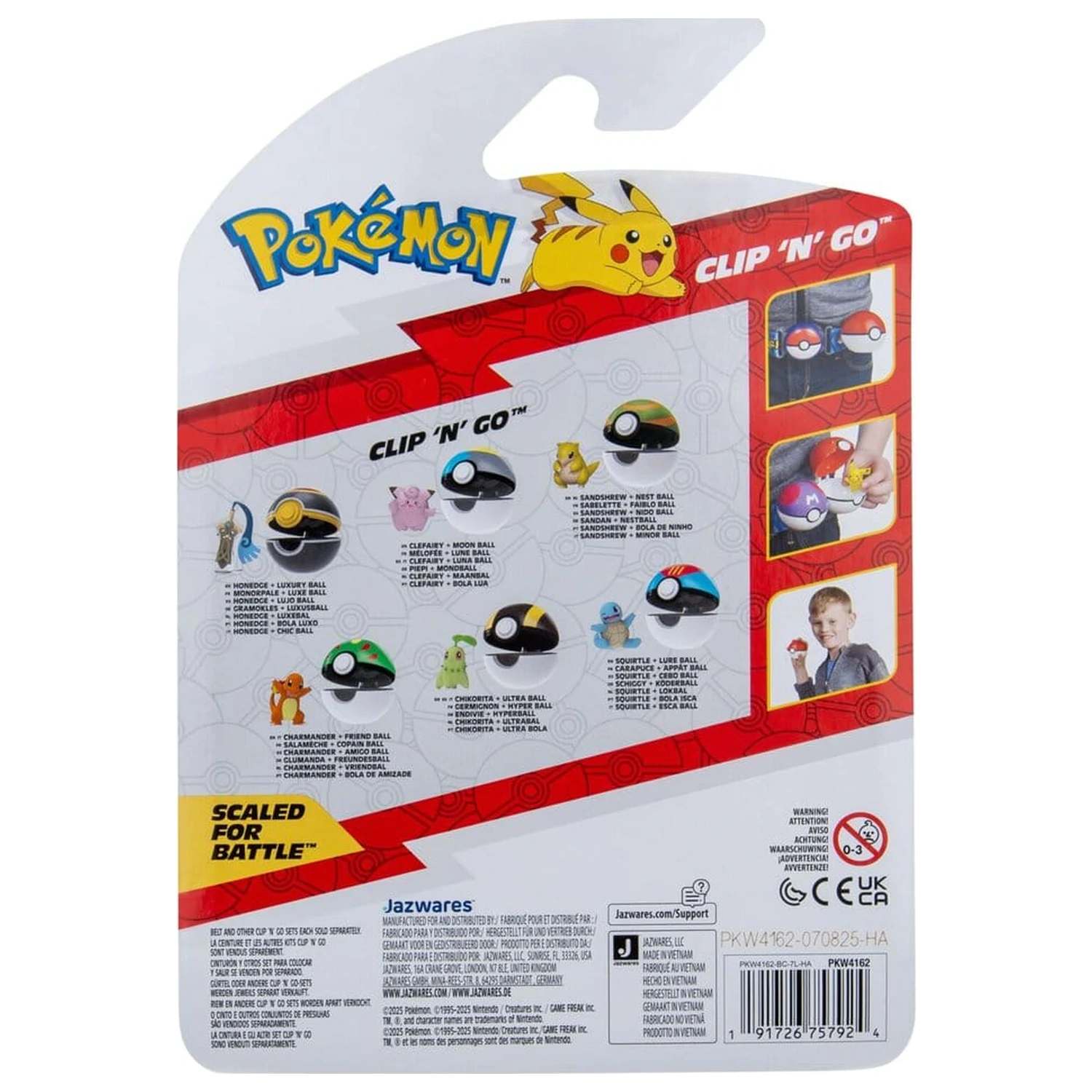 Pokémon Clip 'n' Go Figurina de Actiune Charmander & Friend Ball poza produsului