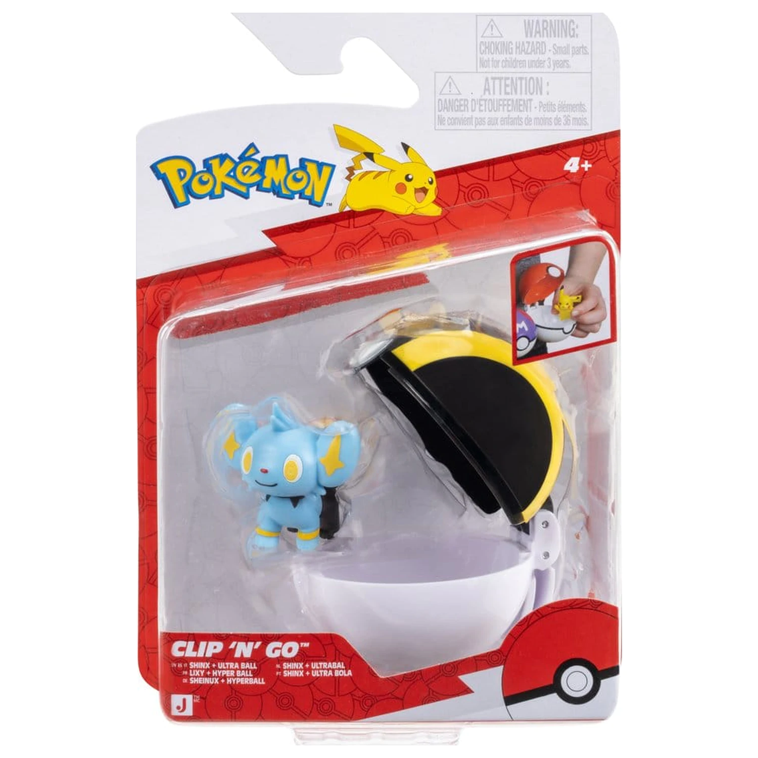 Pokémon Clip 'n' Go Figurina de Acțiune Shinx si Ultra Ball poza produsului