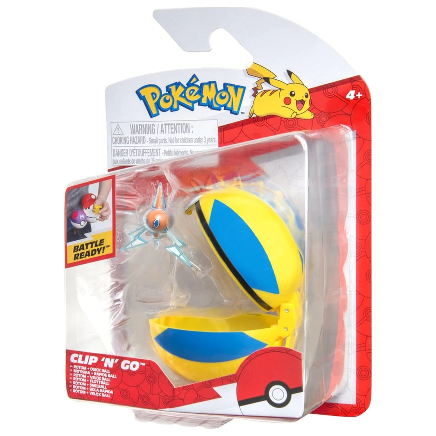 Pokémon Clip 'n' Go Figurina de acțiune Wave 21 Rotom & Quick Ball poza produsului