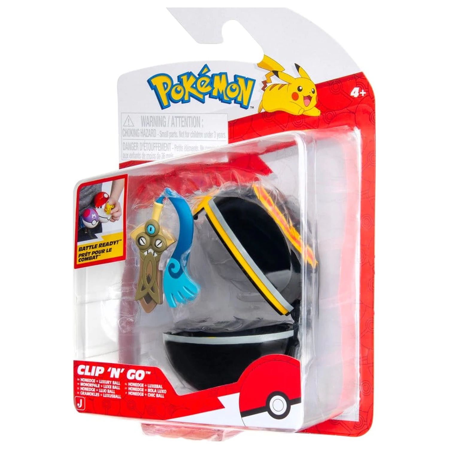 Pokémon Clip 'n' Go Figurina de Actiune Wave 22 Honedge & Luxury Ball poza produsului