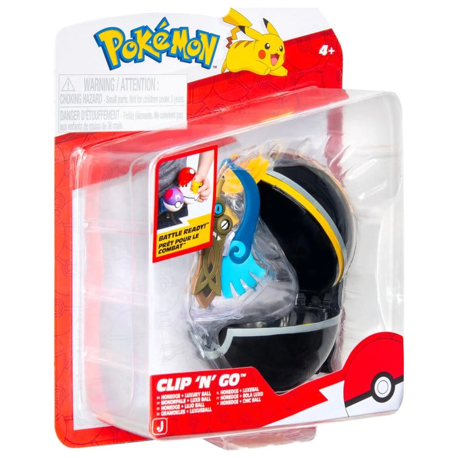 Pokémon Clip 'n' Go Figurina de Actiune Wave 22 Honedge & Luxury Ball poza produsului