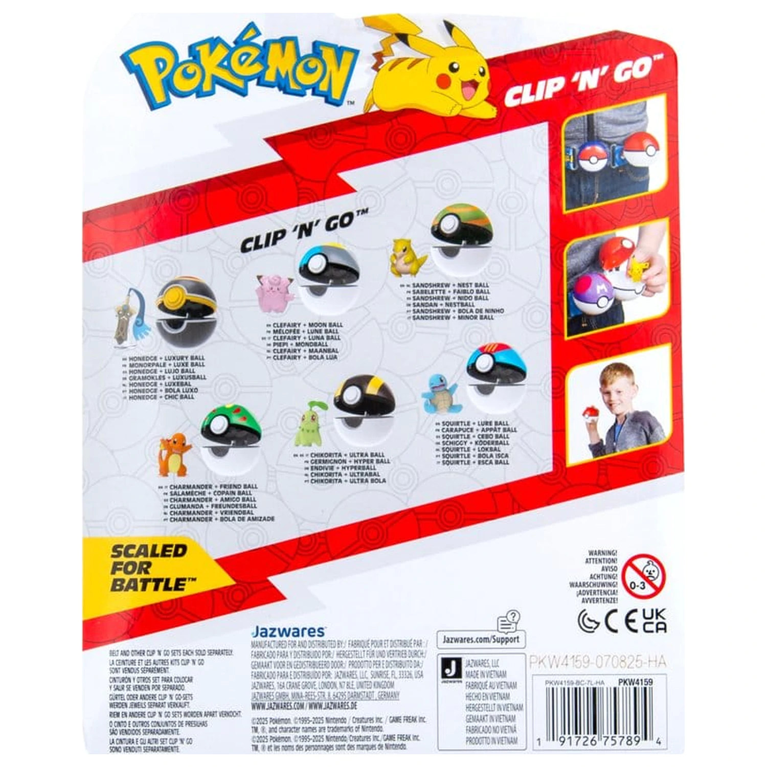 Pokémon Clip 'n' Go Figurina de Actiune Wave 22 Honedge & Luxury Ball poza produsului