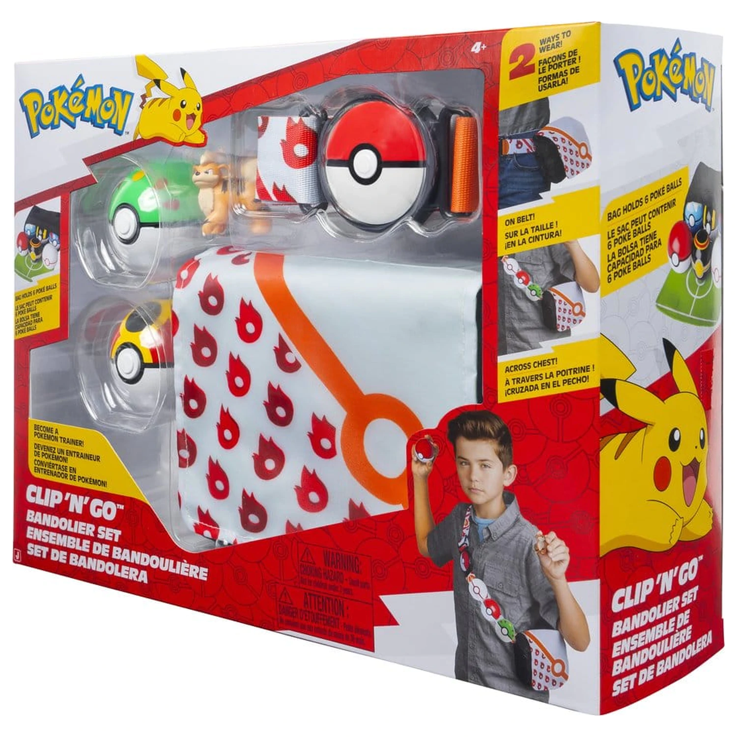 Pokémon Clip 'n' Go Bandolier Set Growlithe poza produsului
