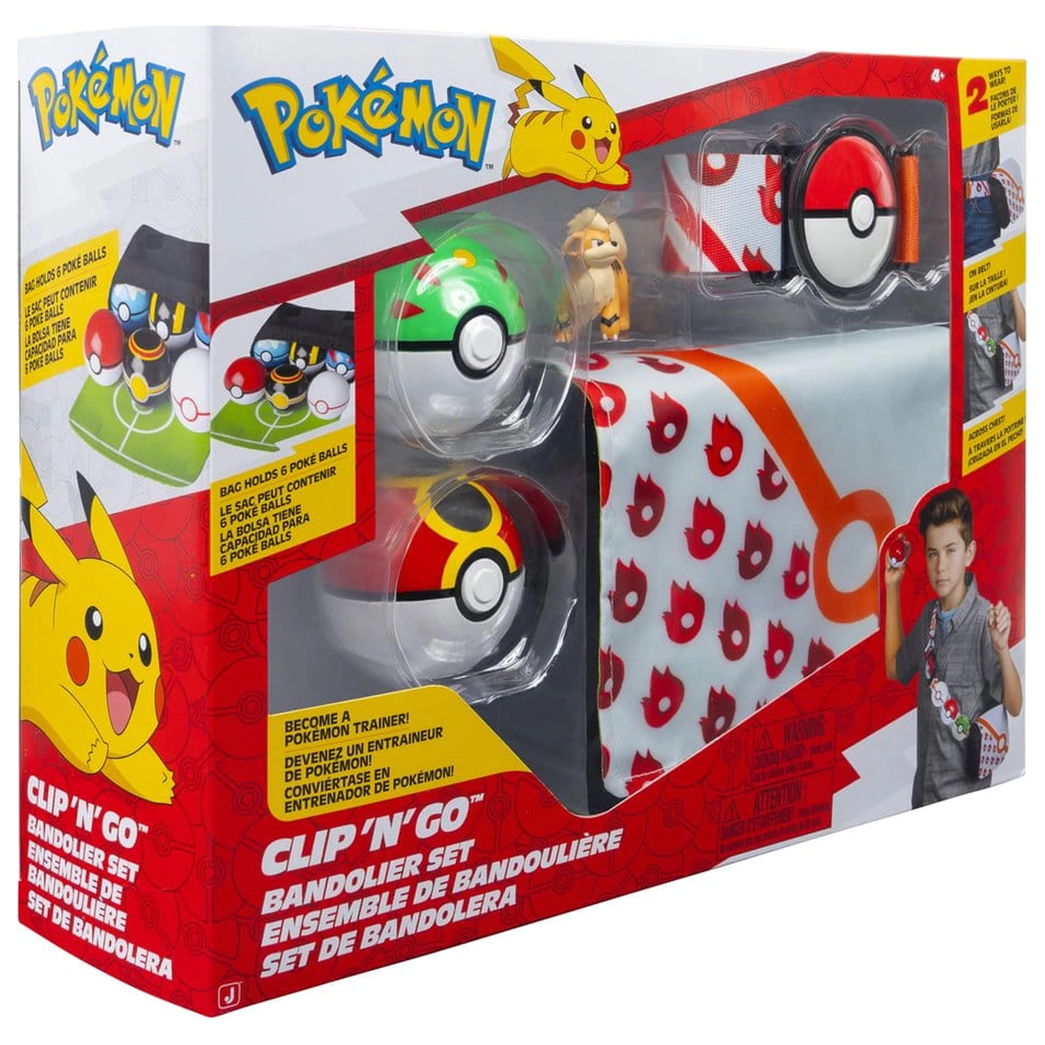 Pokémon Clip 'n' Go Bandolier Set Growlithe poza produsului