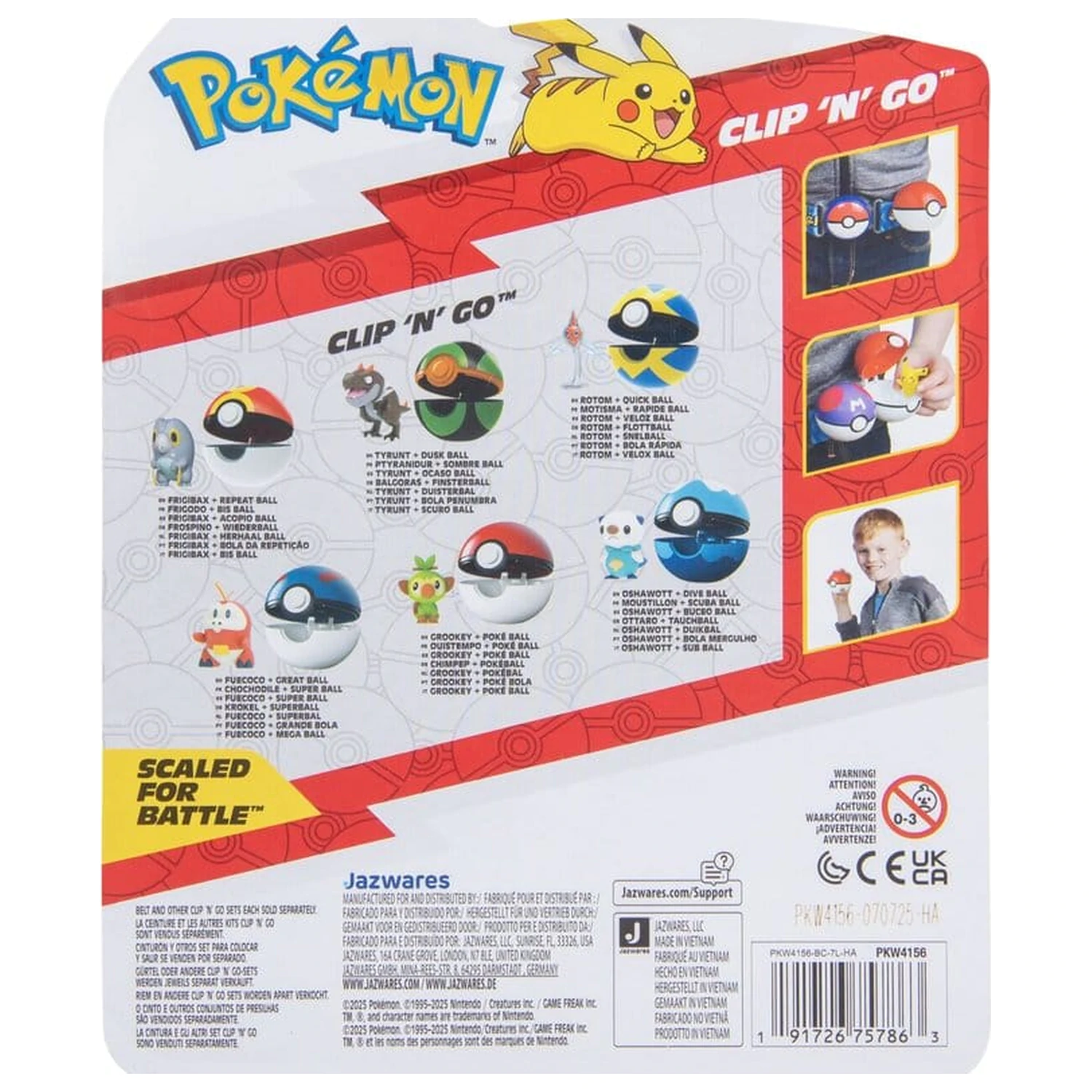Pokémon Clip 'n' Go Fuecoco & Great Ball poza produsului