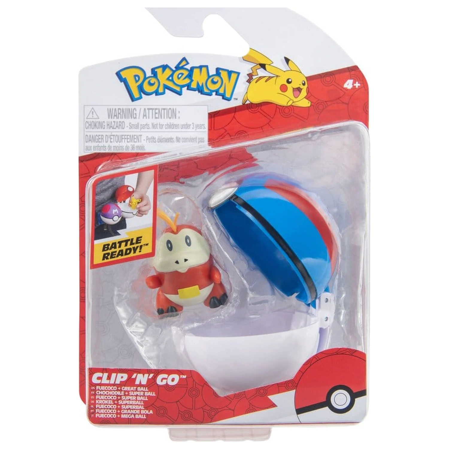 Pokémon Clip 'n' Go Fuecoco & Great Ball poza produsului