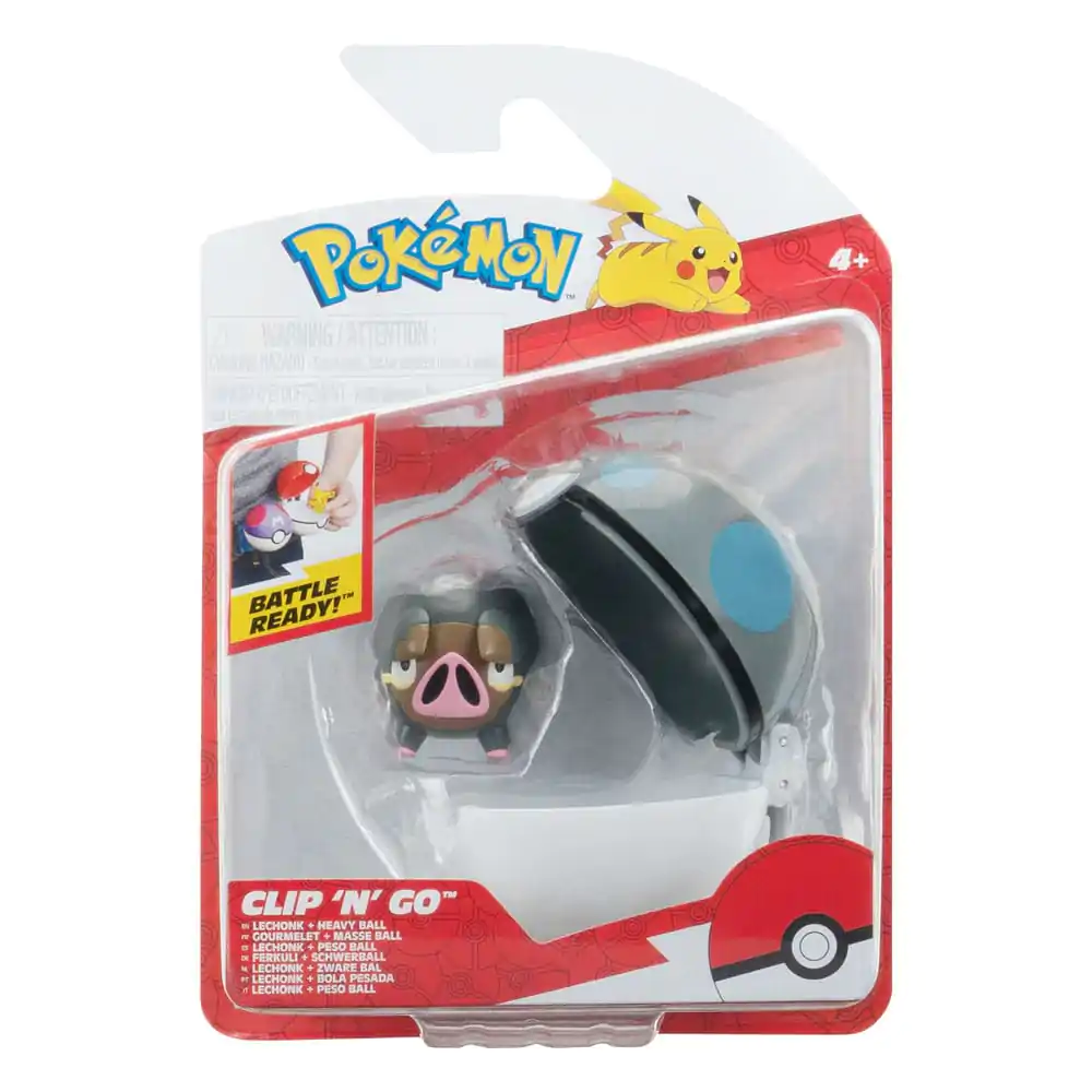 Pokémon Clip'n'Go Poké Balls Lechonk & Minge Greuă poza produsului