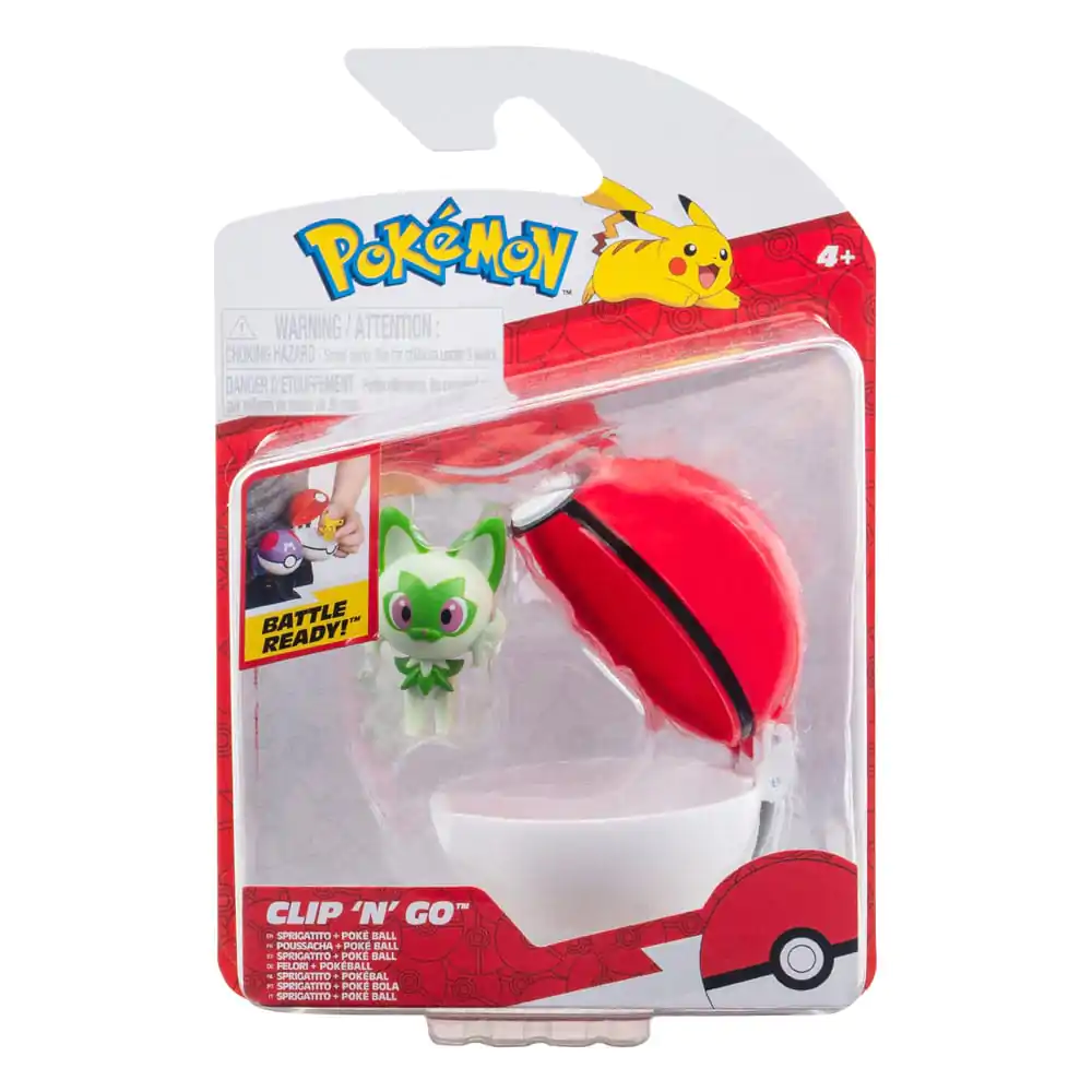 Pokémon Clip'n'Go Poké Balls Sprigatito cu Poké Ball poza produsului