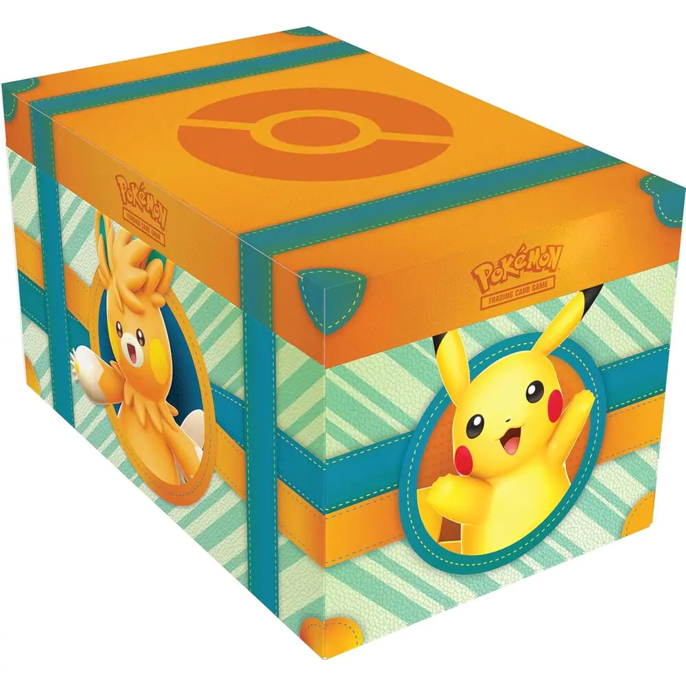 English Pokemon Collector Chest Padela Adventure geantă de joc de cărți poza produsului