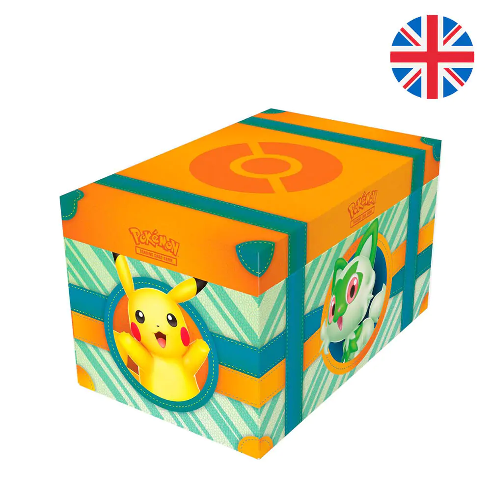 English Pokemon Collector Chest Padela Adventure geantă de joc de cărți poza produsului