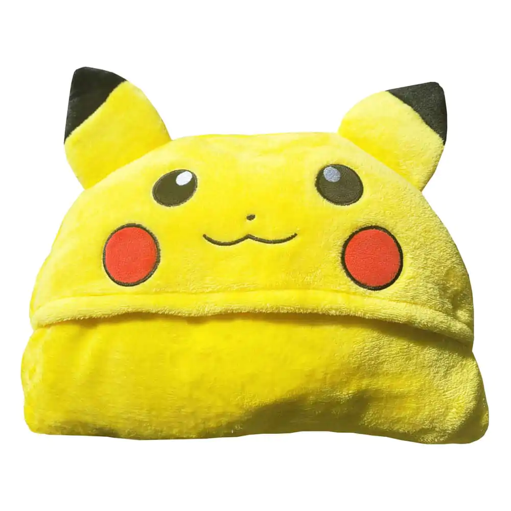 Pătură cu glugă Pokémon Coral Pikachu 120 x 150 cm poza produsului