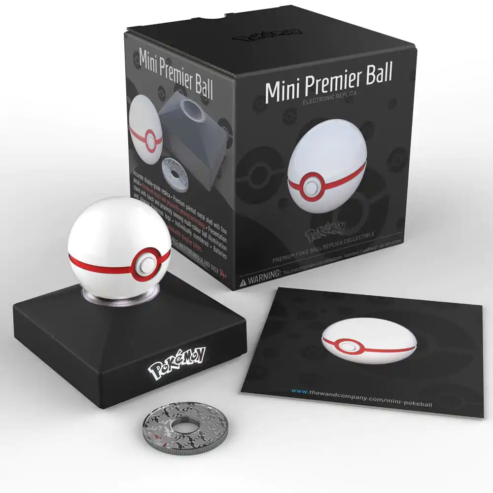 Pokémon Replica Mini Premier Ball turnată sub presiune poza produsului