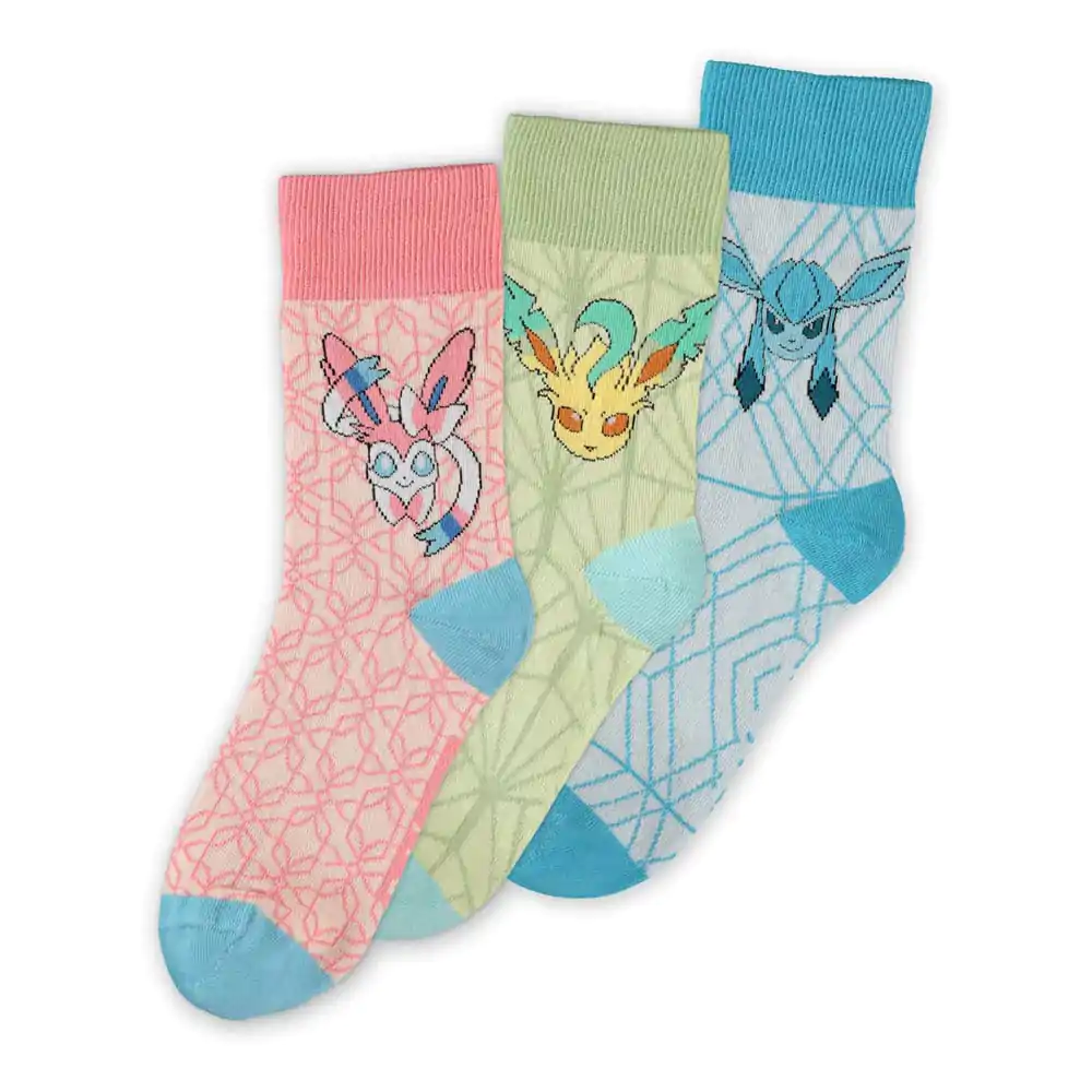 Șosete Pokémon, set de 3 Eevee Evolution 3.0 43-46 poza produsului