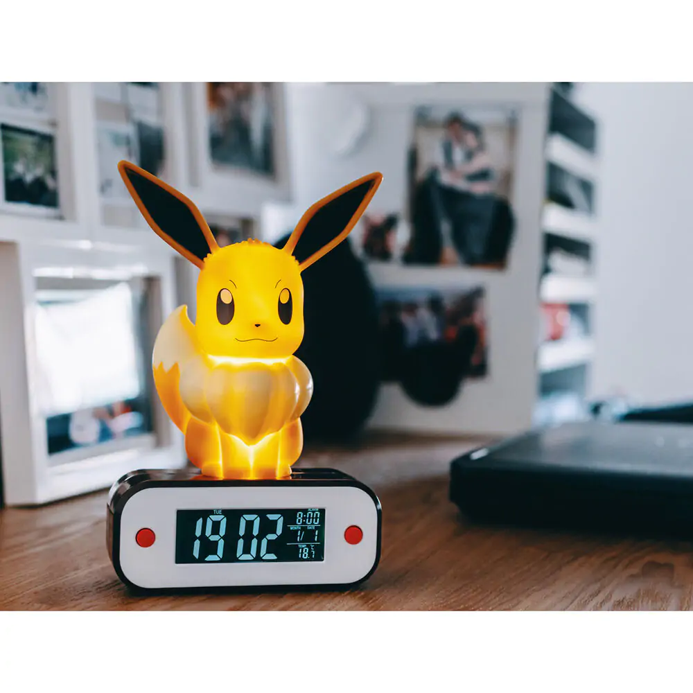 Ceas deșteptător Pokémon cu Lumină Evoli 22 cm poza produsului