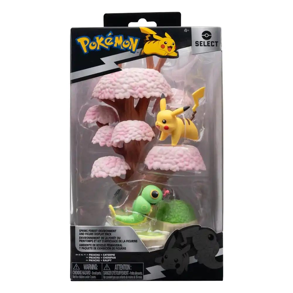 Set mediu Pokémon Pădure de Primăvară & Caterpie & Pikachu poza produsului