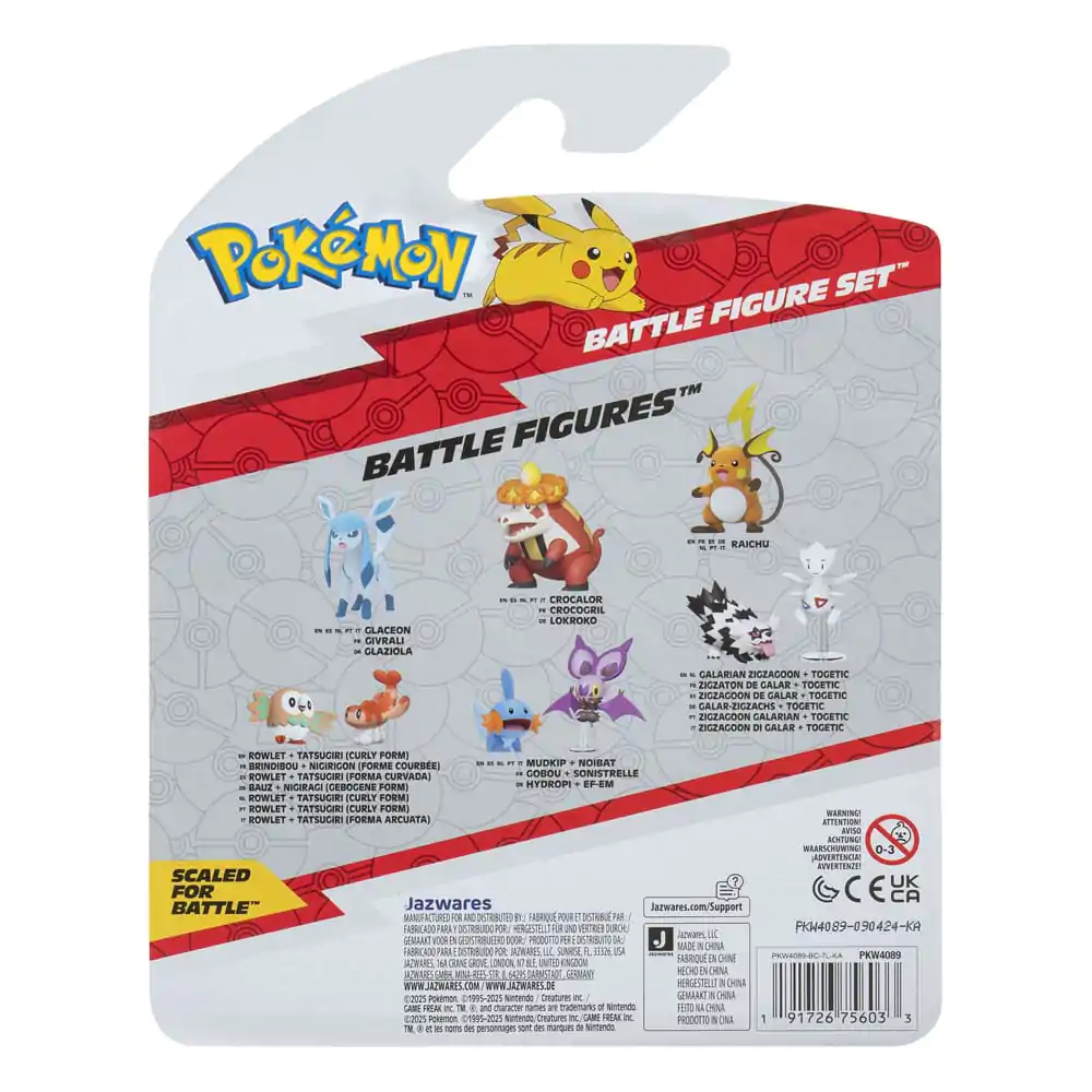 Pokémon First Partner Battle Figure Set Set figurine 3 buc. Torkoal, Axew & Frogadier poza produsului