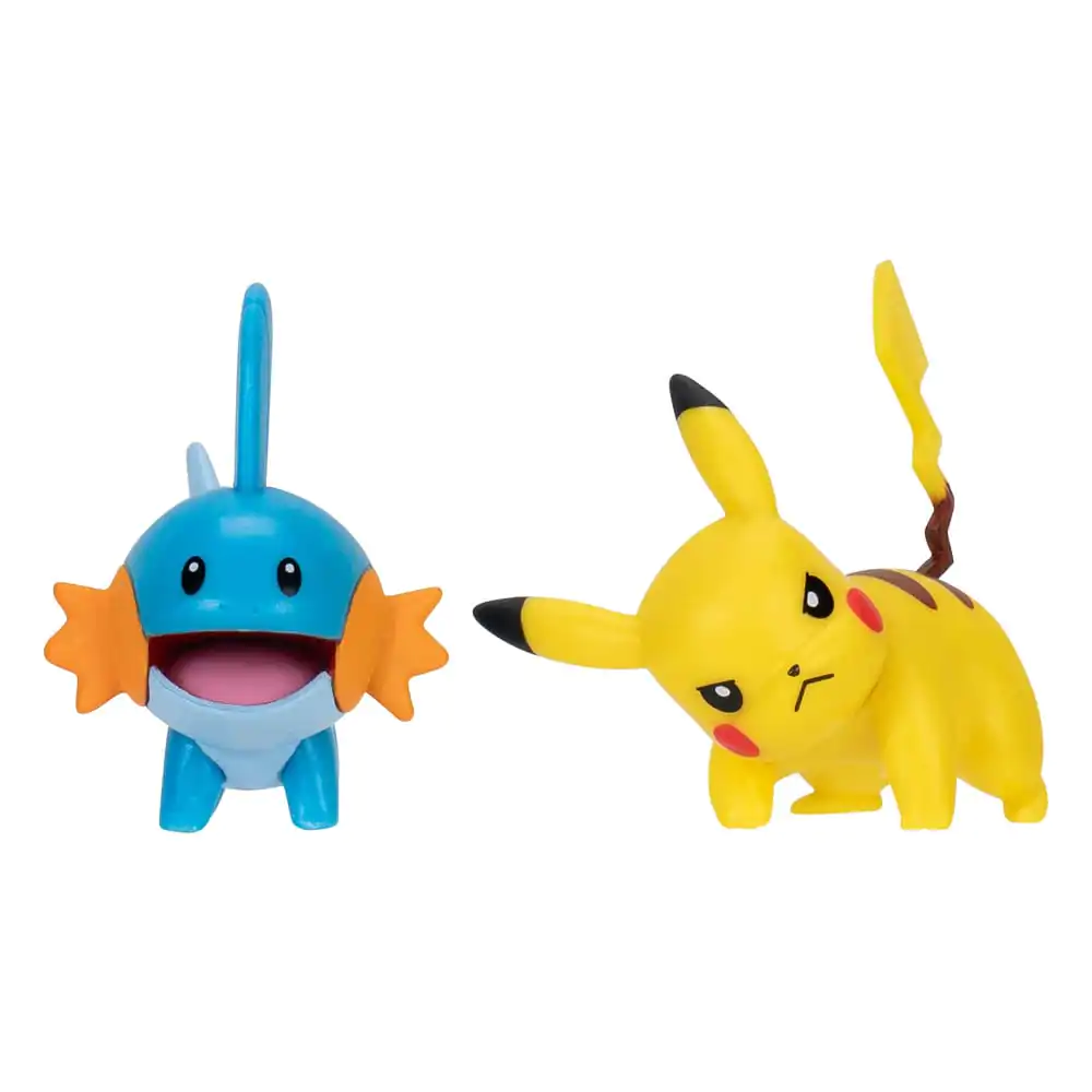 Pokémon First Partner Battle Set Figurine 2-Piese Mudkip & Pikachu #4 poza produsului