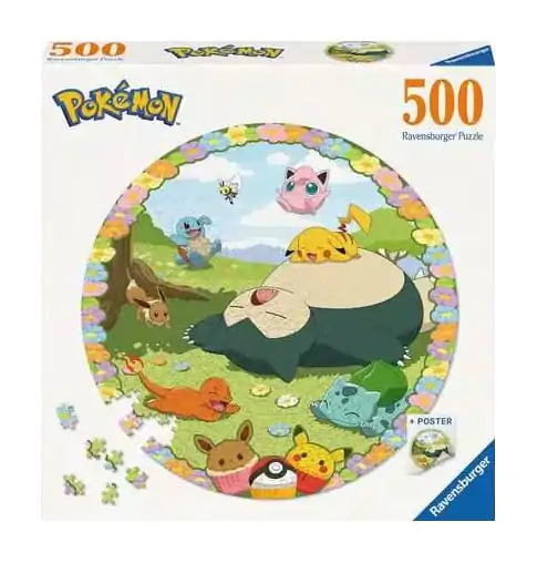 Puzzle rotund Pokémon Floral (500 piese) poza produsului